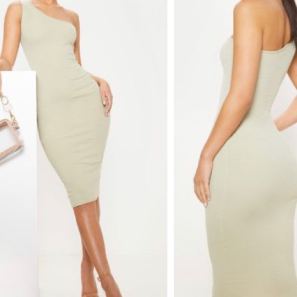 Prettylittlething one shoulder dress